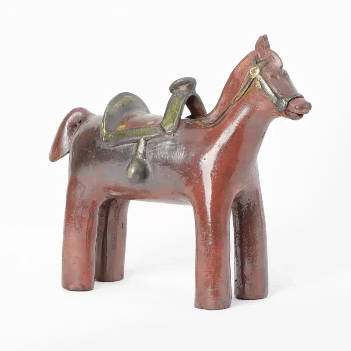 Small Horse With Engobes and Stains