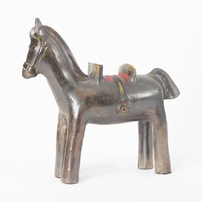 Small Horse With Engobes and Stains
