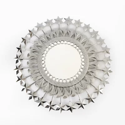 Mirror with tinplate stars 72 cm