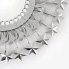 Mirror with tinplate stars 72 cm