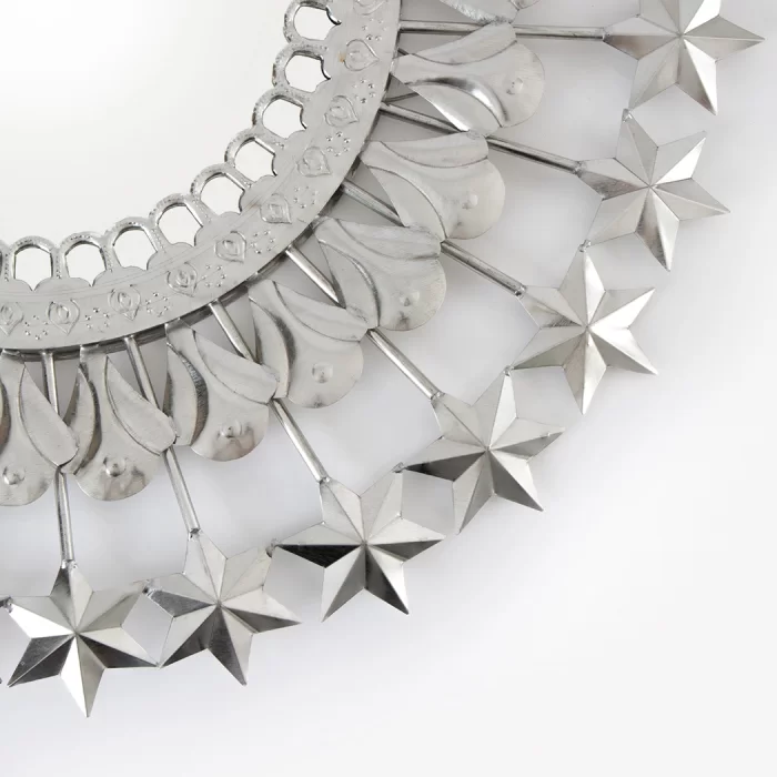 Mirror with tinplate stars 72 cm