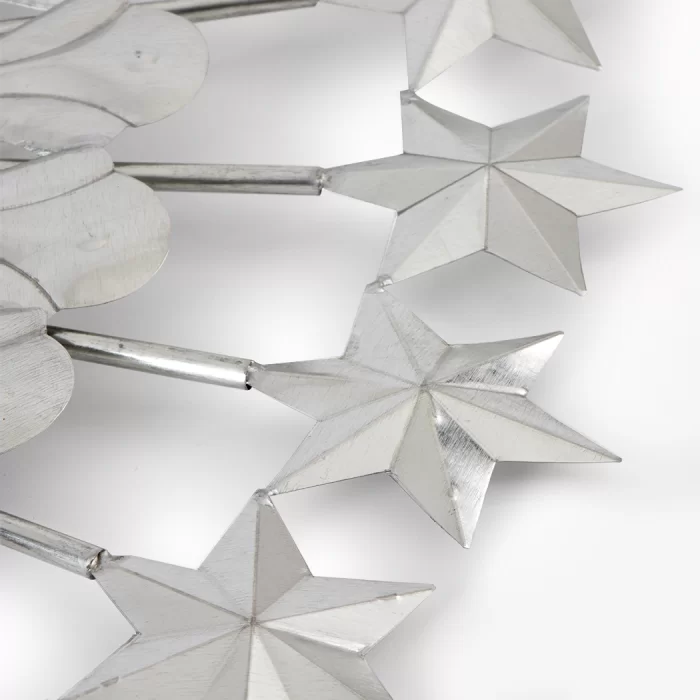 Mirror with tinplate stars 72 cm