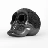 Mini black clay skull