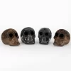 Mini black clay skull