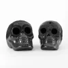 Mini black clay skull