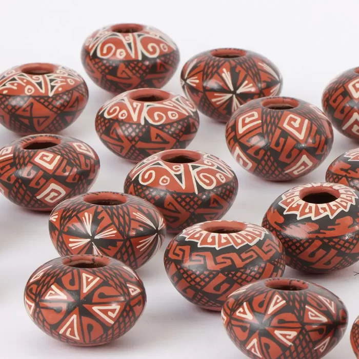 Portavela mini de cerámica Mata Ortiz