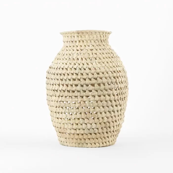 Palm vase with Mixtec knot