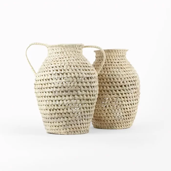 Palm vase with Mixtec knot