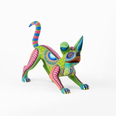 Alebrije Dante corriendo color verde