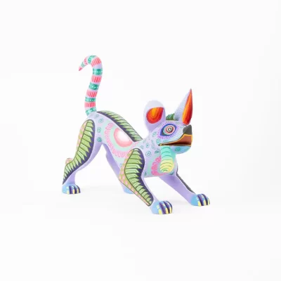 Alebrije Dante corriendo color lila