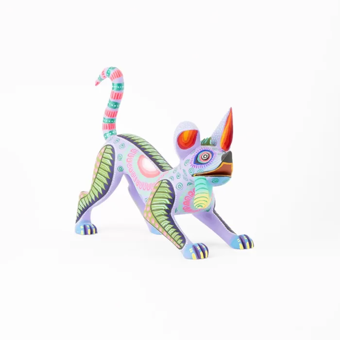 Alebrije Dante corriendo color lila