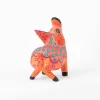 Alebrije Puerquito mediano color rosa - naranja