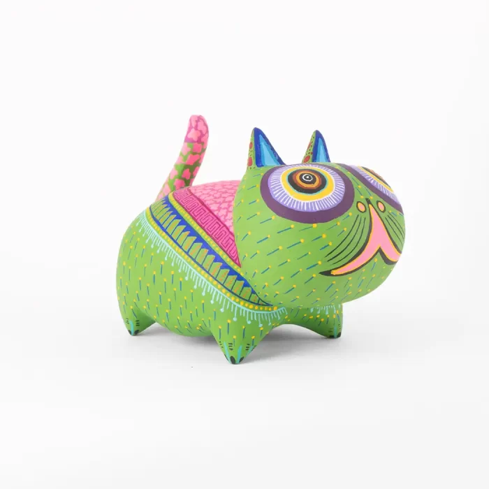 Alebrije Gato bola, color verde