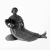 Mermaid Tehuana of black clay