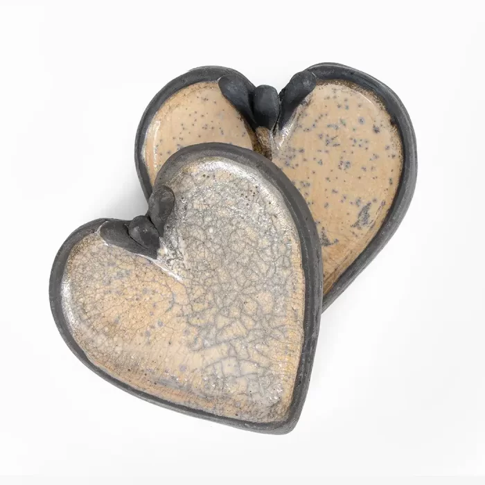 Flat heart jewelry box