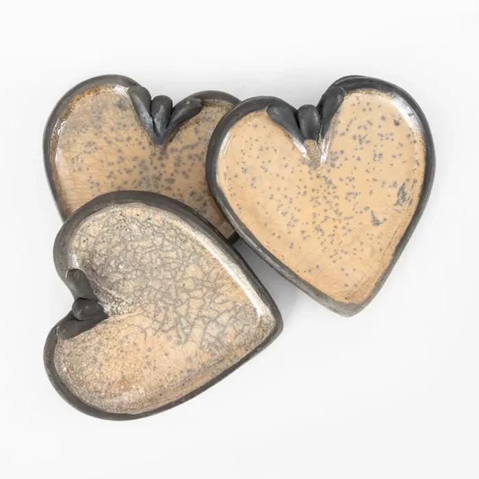 Flat heart jewelry box