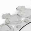 Mirror with Tinplate Hearts 56 cm