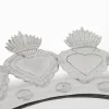 Mirror with Tinplate Hearts 56 cm