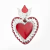 2D tinplate heart 20 cm