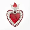 2D tinplate heart 20 cm