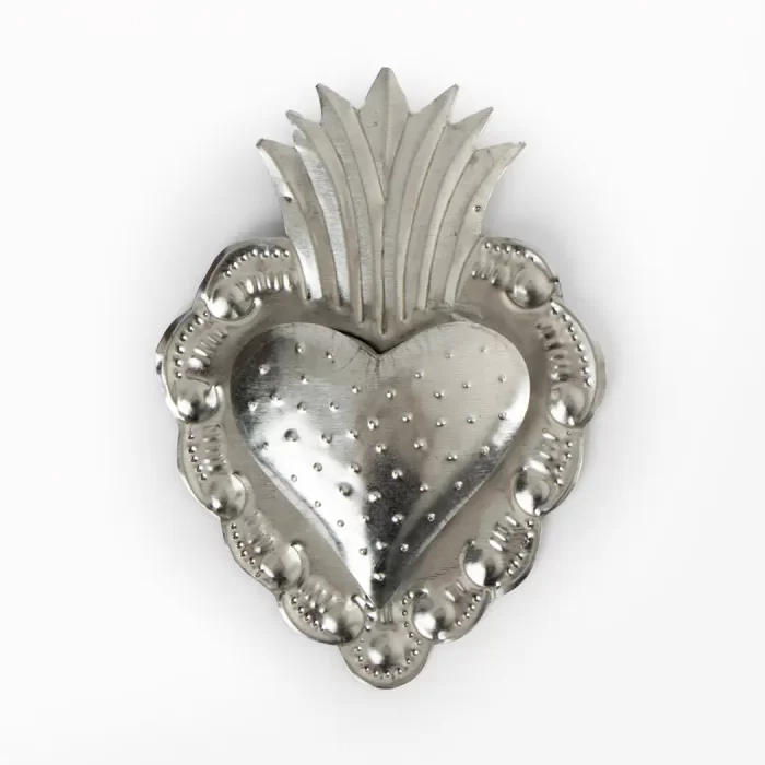2D tinplate heart 20 cm