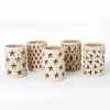 Openwork clay candle holder