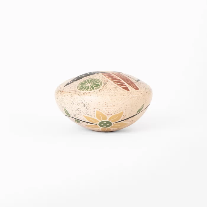 Ollita redonda "Libélula" de cerámica Mata Ortíz