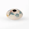 Round pot "Hummingbird with flowers" ceramic Mata Ortíz