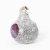 Bule con decorado artesanal "Gallinita blanca"