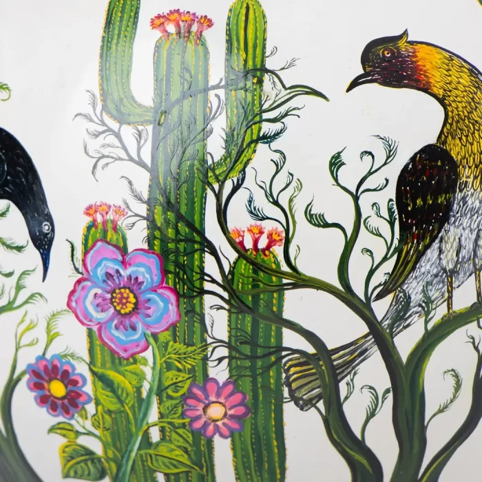 Large Bule with handmade decoration