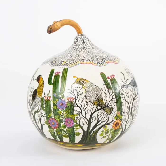 Large Bule with handmade decoration