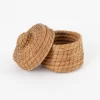 Small ocoxal basket with lid