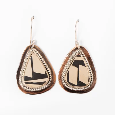 Pair of Paquimé copper earrings