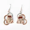 Pair of Paquimé copper earrings