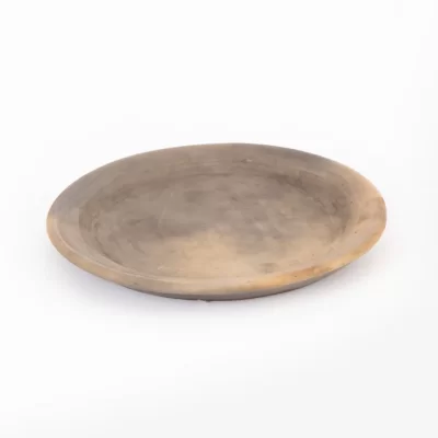 Small natural earthenware dish