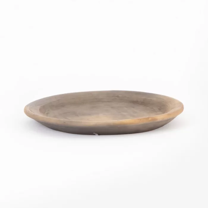 Plato chico de barro natural