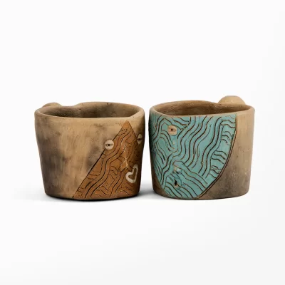 Heart mug with design