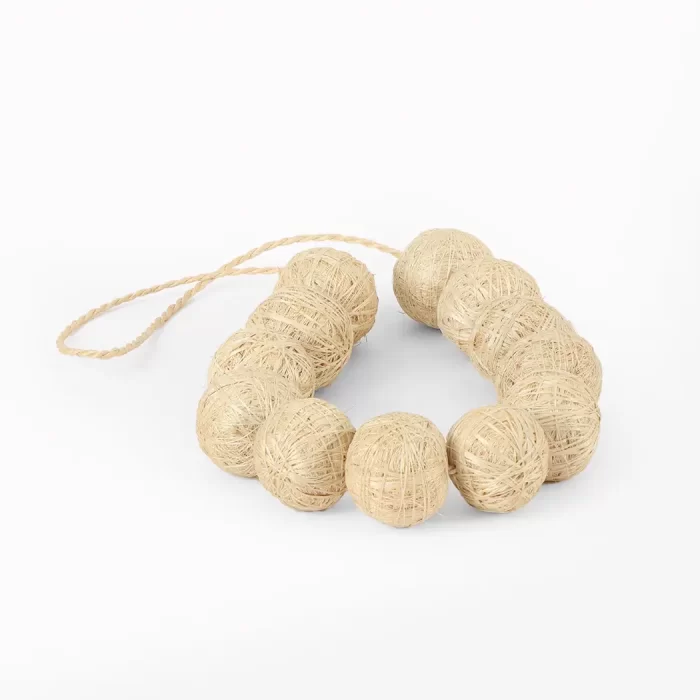 Sisal necklace in natural color