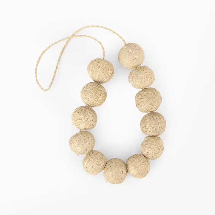 Sisal necklace in natural color