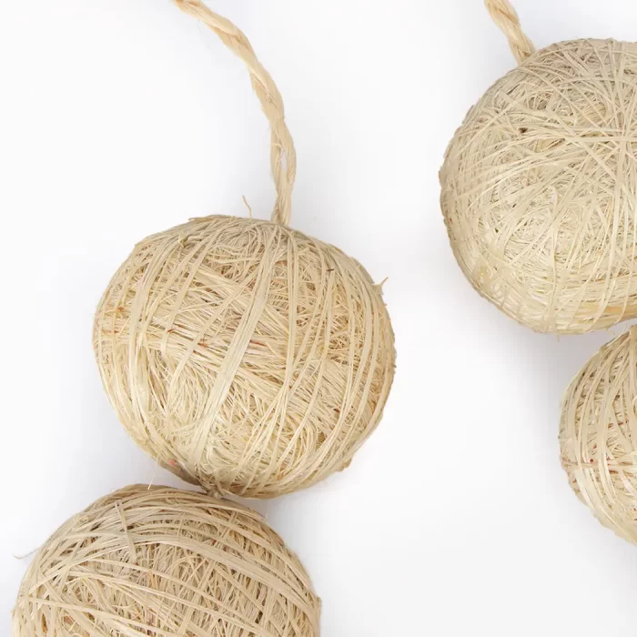 Sisal necklace in natural color