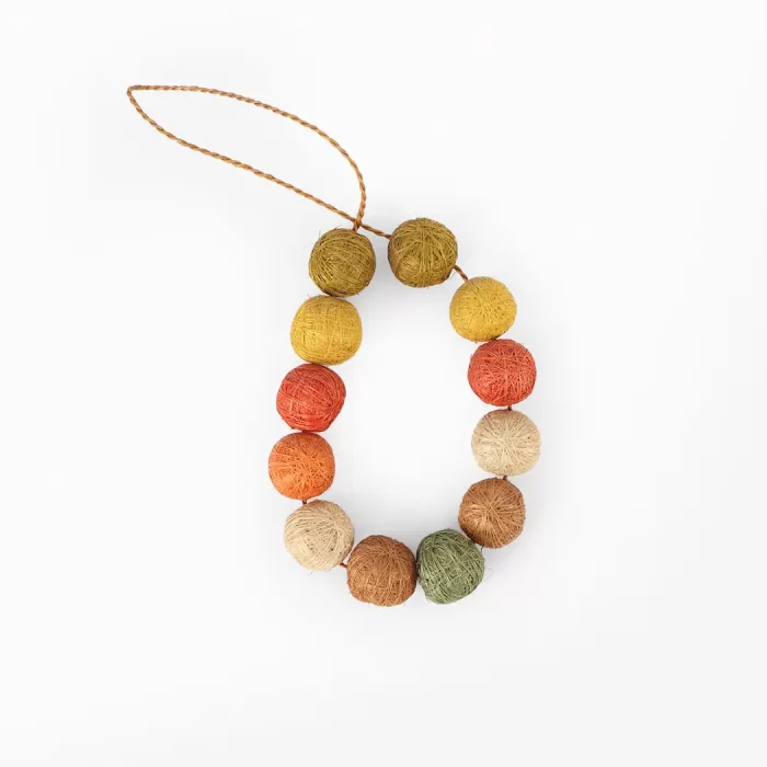Colorful sisal necklace