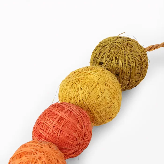 Colorful sisal necklace