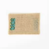 Set of 6 Sisal placemats with embroidery