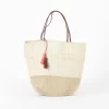 Sisal bag with pompom