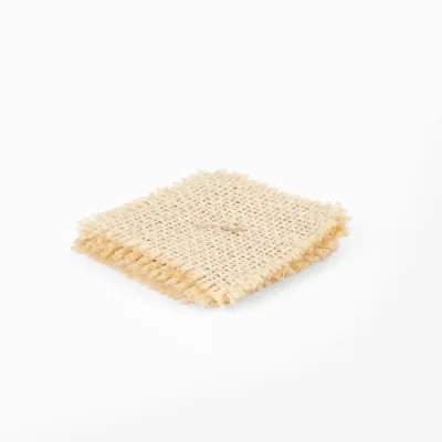 Set of 6 sisal cup holders