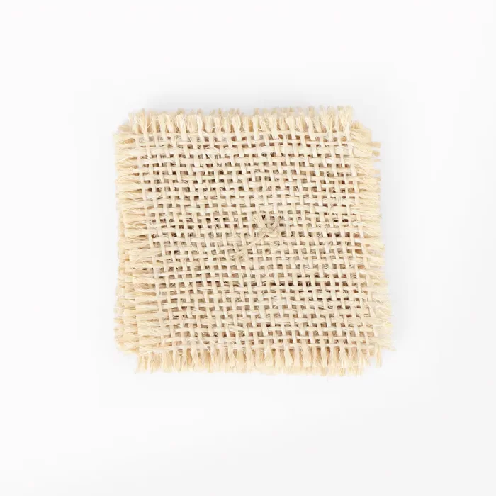 Set of 6 sisal cup holders