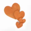 Large Flat Heart of Pastillaje - Handmade Decorative Ornament