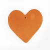Medium Flat Pastillaje Heart - Handcrafted Decorative Detail