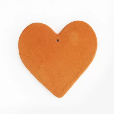 Medium Flat Pastillaje Heart - Handcrafted Decorative Detail
