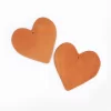 Medium Flat Pastillaje Heart - Handcrafted Decorative Detail